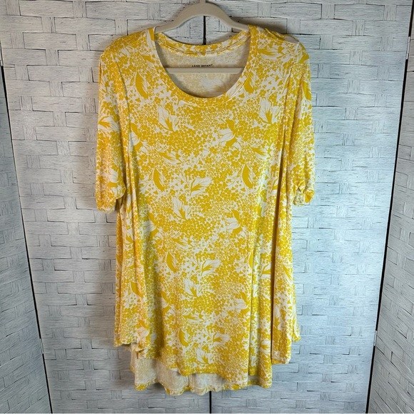 Lane Bryant Max Swing Perfect Sleeve Crew-Neck
Tee Shirt floral spring plus size - Picture 4 of 13